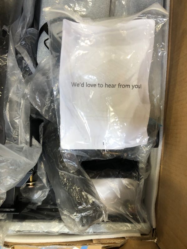 Photo 1 of ***SELLING FOR PARTS, FINAL SALE***Full Size Platform Bed Frame with Upholstered Headboard, Sturdy Wooden Slats, Noiseless No Box Spring Required, Easy to Assemble, Gray***SELLING FOR PARTS, FINAL SALE***