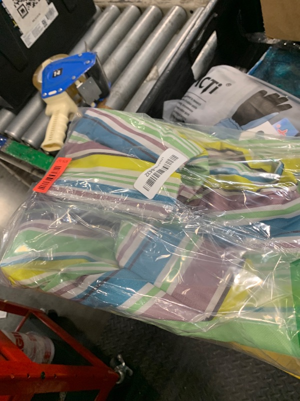 Photo 1 of *MINOR DAMAGE - USED*
RUIBOLU Large Picnic Blanket, Beach Blankets(80X60) Inch Sandproof Beach Mat for 3-5 Adults Waterproof Quick Drying Outdoor Picnic Mat for Travel Camping Park Lawn (Blue Stripes)