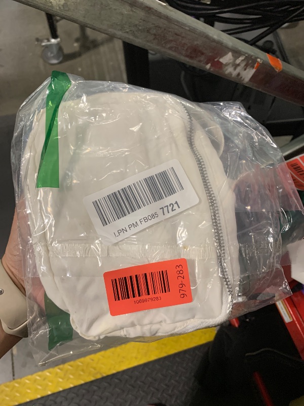 Photo 1 of *MINOR DAMAGE - USED*
Pander Two Way Zipper Fanny Pack Nylon Everywhere Belt Bag for Women, Water Repellent Waist Packs, Crossbody Bags with Adjustable Strap (White Opal).