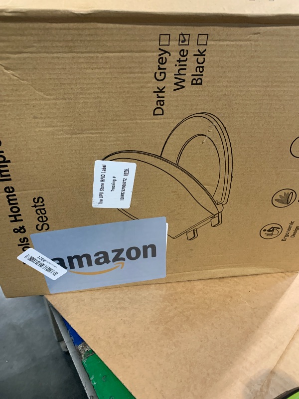 Photo 1 of ** sold s is no refund/return* see comments!
Aünsffer Toilet Seat Round Soft Close16.5'', Toilet Lid Slow Close Quiet No Slam, Easy Installation & Release?Safe PP Material Easy Clean, Comfortable Ergonomic Design, 2 Years Support, White Plastic
