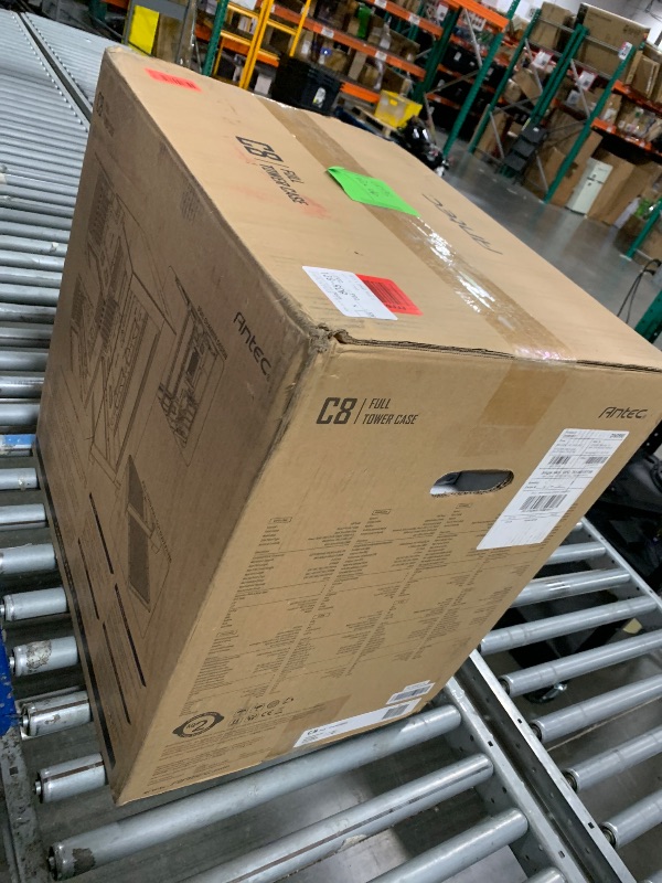 Photo 1 of ***BOTTOM DUST FILTER TORN, VIEW NOTES*** Antec C8, Fans not Included, RTX 40 Compatible, Dual-Chamber, tooless Design, Type-C, 360mm Radiator Support, Seamless Tempered Glass Front & Side Panels, High Airflow Full-Tower E-ATX PC Case