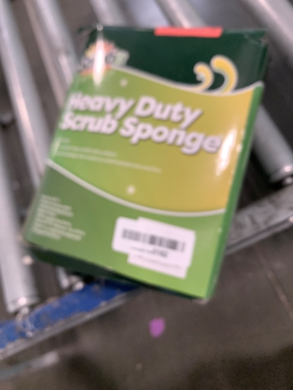 Photo 1 of (24 Pack) Heavy Duty Scrub Sponges by SCRUBIT – Kitchen Dish, Sink and Bathroom Cleaning Scrubber Sponge - with Non-Smell Scouring Pad [New Packaging]