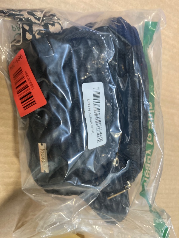 Photo 1 of ***SIMILAR ITEM/ SEE LIFE PICTURES*** Pander Two Way Zipper Fanny Pack Nylon Everywhere Belt Bag for Women, Water Repellent Waist Packs, Crossbody Bags with Adjustable Strap (Black).