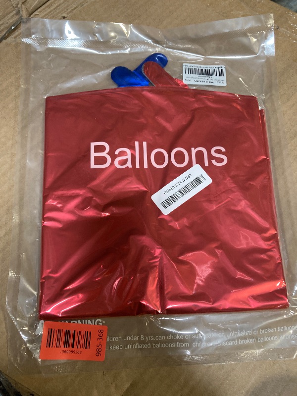 Photo 1 of ***FACTORY SEALED/BRAND NEW*** NISOCY 25PCS Red Blue Square Foil Balloons Wall Backdrop Double Sided Red Deep Blue Balloons Arch Kit for Birthday Graduation 4th of July Independence Baby Shower Wedding Party Decorations