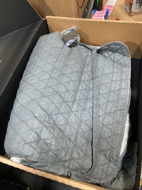 Photo 1 of ****SIMILAR PRODUCT, DIFFERENT FABRIC***  Reclining Loveseat with Middle Console Slipcover, 4 Piece Polyester Fabric Stretch Loveseat Reclining Sofa Covers (Dark Gray, 2 Seat Recliner Cover with Console)