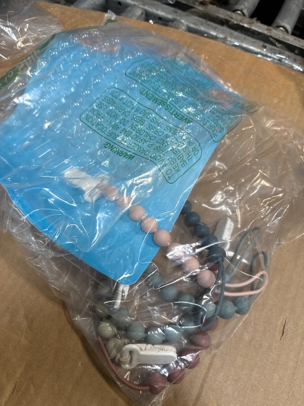 Photo 1 of ***6-Pack Silicone Pacifier Clips for Babies, Safe Teething Beads, Rust-Free Holders, Baby Boy and Girl Essentials, Newborn Must-Have Accessories, BPA-Free