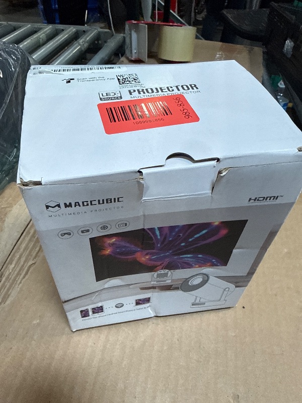 Photo 1 of ?Electric Focus?Magcubic Mini Projector 4K Support, Portable Projector with WiFi 6 and Bluetooth 5.4, Smart Proyector, 5W Soundbase Speaker, 180°Rotation for Home Theater