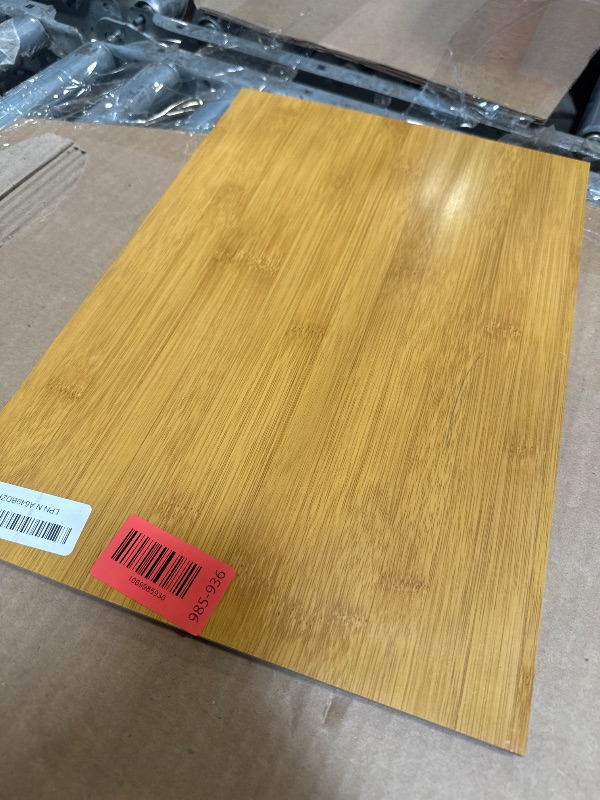 Photo 1 of ****ONLY BASE OF TRAY*** Krismax Serving Tray with Handles, Bamboo Breakfast Tray Wooden Trays Decorative Serving Platter for Eating, Working, Storing, Used in Bedroom, Kitchen, Living Room, Bathroom, Hospital and Outdoors