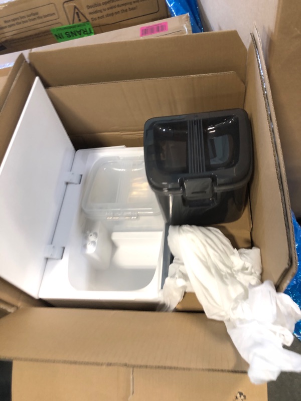View 6 of *** dent/ crack on side ***DREAME Aqua10 Ultra Roller Robot Vacuum and Mop & 30,000Pa Suction, Self-Cleaning Dock & Extending Roller Mop, Heat-Washes & Dries, Carpet Protection, AI Camera & LiDAR Avoidance Tech, Voice Control
