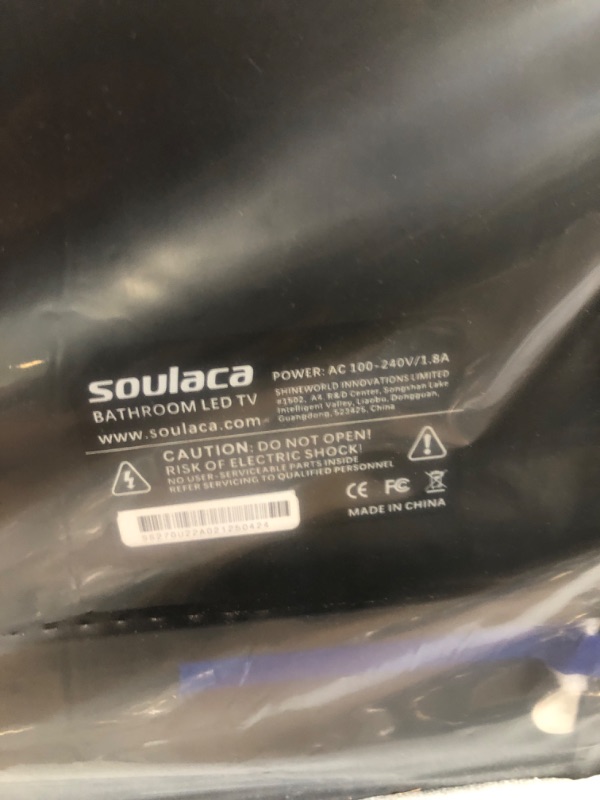 Photo 1 of ** CRACKED SCREEN ** Soulaca 42 inches 4K UHD webOS Series Smart Mirror Waterproof Vanishing TV for Bathroom ATSC Tuner, Dolby Atmos Built-in Alexa Wi-Fi & Bluetooth for Hotel/Kitchen/SPA New WEB430AS888