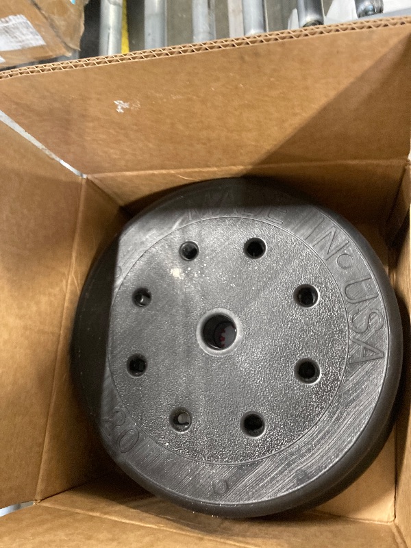 Photo 1 of *** PARTIAL SET BOX 2 OF 3 *** *** MISSING BARS JUST WEIGHT PLATES**** US Weight 105 Pound Barbell Weight Set for Home Gym| Adjustable Weight Set with Two Dumbbell Bars and Full 6 Ft Bar, Black