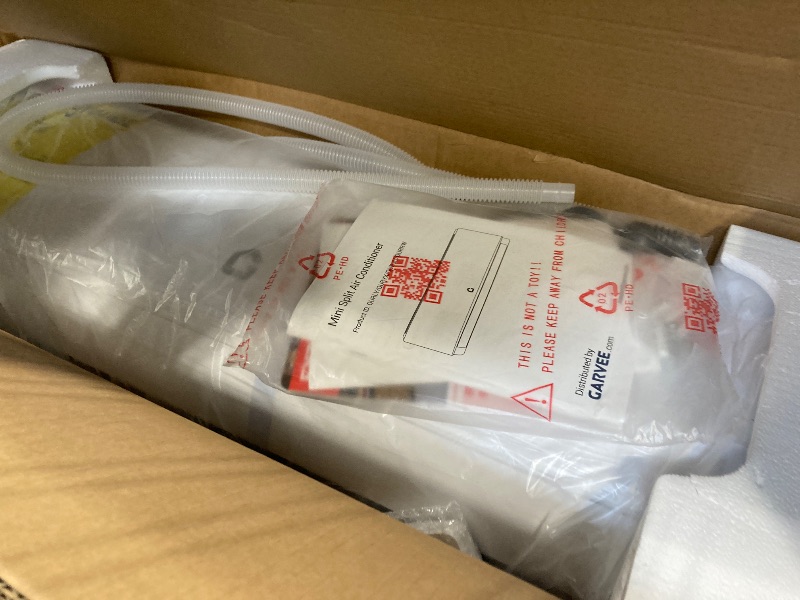 Photo 1 of ****MISSING PARTS. NO RETURNS. FINAL SALE****
Garvee 11500 BTU Mini Split AC/Heating System, 115V WIFI Enabled Energy Efficient Mini Split Unit,Wall-Mounted Split Air Conditioner,Cools Up to 750 Sq.Ft, Heat Pump & Installation Kits
