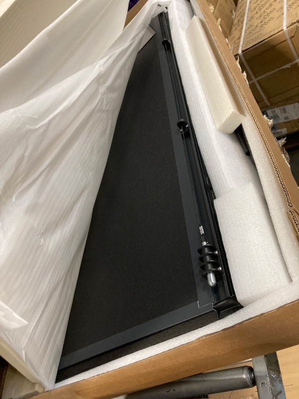 Photo 1 of *MINOR DAMAGE - USED*
Rough Country Hard Low Profile Tri-Fold Tonneau Cover for Ram 1500 (2019-2026) & 1500 TRX (2021-2024) – Flush Mount Aluminum Bed Cover, Fits 5'7" Bed