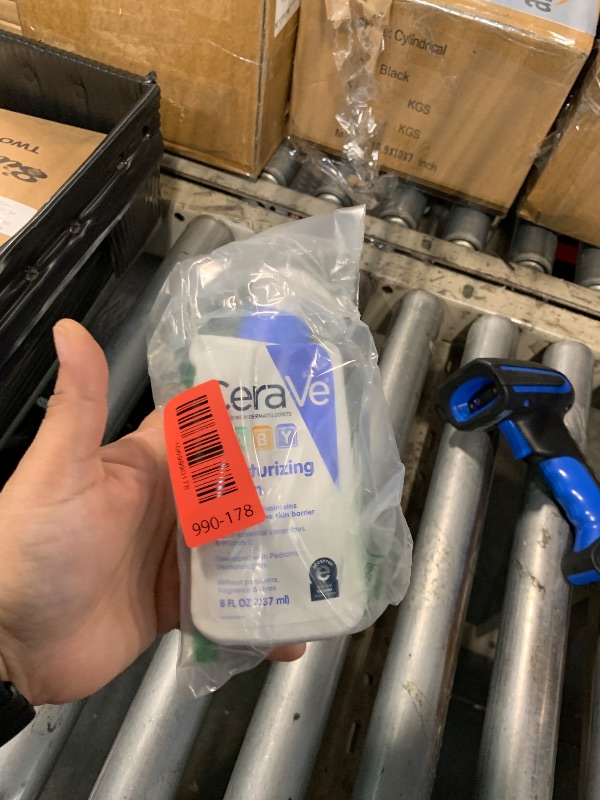 Photo 1 of ****FINAL SALE NOT RETURNS****BOTTLE DAMAGE
CeraVe Baby Lotion, Gentle Baby Skin Care with Ceramides, Niacinamide & Vitamin E, Fragrance, Paraben, Dye & Phthalates Free, Lightweight Moisturizer, 8 Ounce, Packaging May Vary