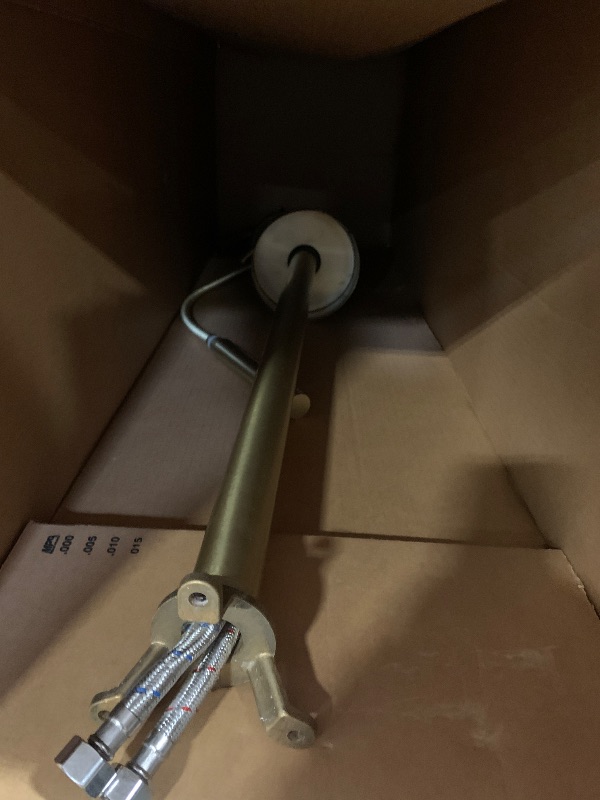 Photo 1 of ***FINAL SALE/NO RETURN, VIEW NOTES*** Taplong Brushed Gold Free Standing Tub Faucet Freestanding Bathtub Faucet with Handheld Sprayer, Floor Mount Tub Filler, Shower Tub Faucet Set Complete, Bathtub Faucet with Shower-51005BG