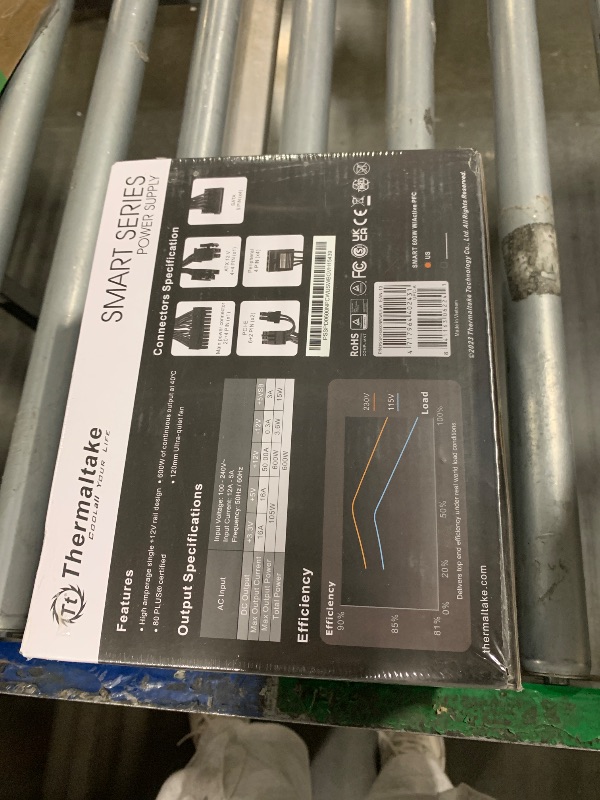 Photo 1 of ****FACTORY SEALED****Thermaltake Smart Power Supply - 600W, 80 Plus, White, Active PFC, S/Cable