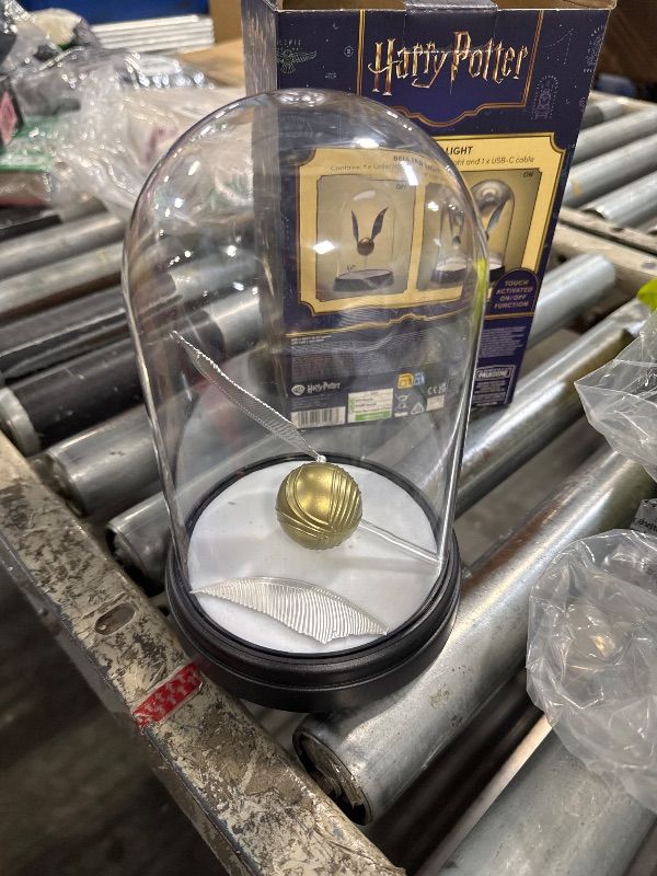 Photo 1 of ******BROKEN****** Paladone Harry Potter Levitating Golden Snitch Light, Touch Activated Desk Lamp Accessories, Officially Licensed Harry Potter Decor Gifts & Collectibles