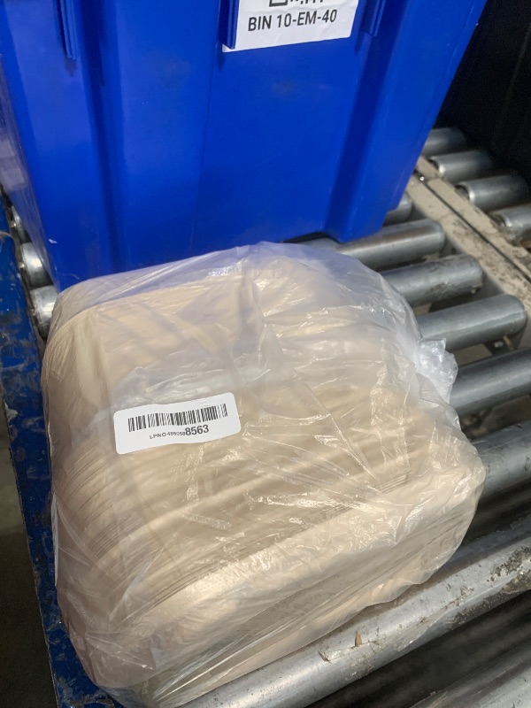 Photo 1 of [100% Eco-Friendly] 34 oz Disposable Food Containers with Lids – Sugarcane Pulp Take Out Containers, Biodegradable Lunch Box, Compostable and Microwave Safe To-Go Boxes for Meal Prep – Pack of 50