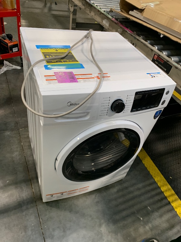 Photo 1 of ** FINAL SALE**  NO RETURNS*** UNTESTED** Midea 24 Inch All-in-One Front Load Washer Dryer Combo, 2.7 Cu.ft 26lbs Ventless Full-Automatic Washing Machine with Steam Care, Overnight Dry, 1400 RPM 16 Wash Cycles, White
