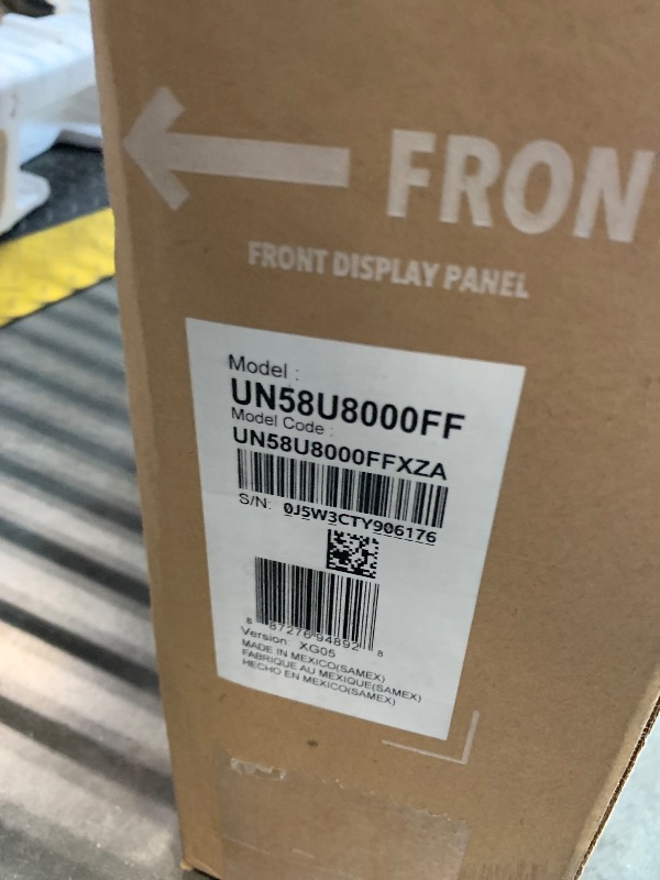 Photo 1 of *** NO RETURNS **  ONLY PARTS **  DAMAGE MAJOR**  Samsung 58-Inch Class Crystal UHD U8000F 4K Smart TV (2025 Model) Endless Free Content, Crystal Processor 4K, MetalStream Design, Knox Security, Alexa Built-in