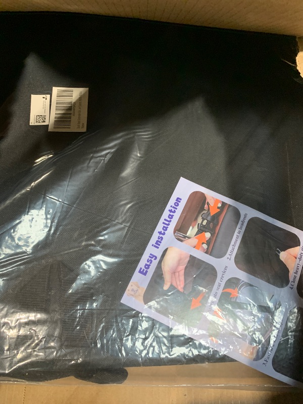 Photo 1 of ***FINAL SALE***HOB4U Back Seat Extender for Dogs, Hard Bottom Dog Car Seat Cover for Truck Back Seat, Upgraded PU Leather Dog Hammock for Car, Waterproof, Anti Scratch, Larger Space,?Holds 400lbs?