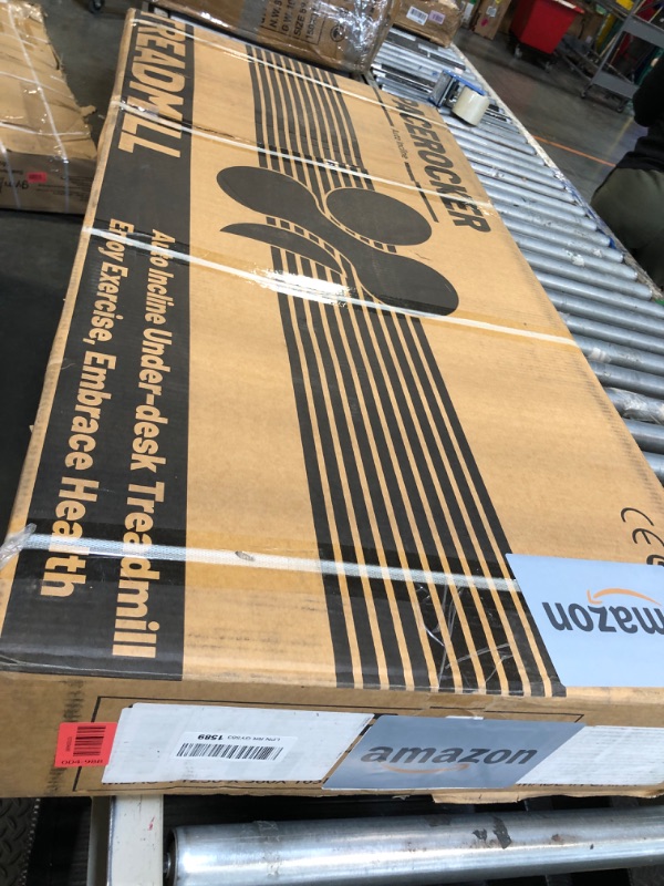 Photo 1 of ***FINAL SALE/NO RETURN, VIEW NOTES*** PACEROCKER Walking Pad Treadmill - 12% 9-Level Auto Incline System - 450 lbs Heavy Duty Capacity (204.1 kg) - Bluetooth Speaker - LED Display - Under Desk Design - 5 MPH (8 km/h)