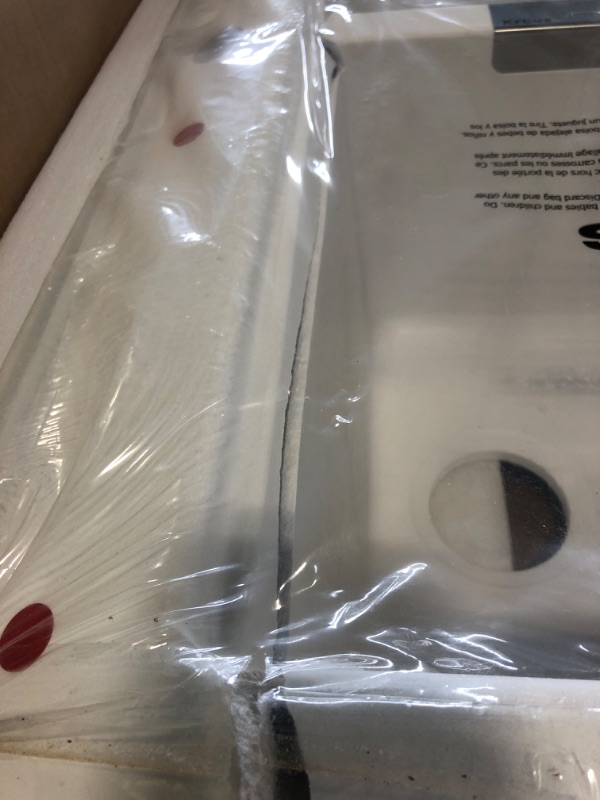 Photo 1 of ****FINAL SALE. NO RETURN!!! VIEW COMMENTS****KRAUS Quarza 33-inch Granite Drop-In/Undermount 50/50 Double Bowl White Kitchen Sink, KGD-433BWHITE