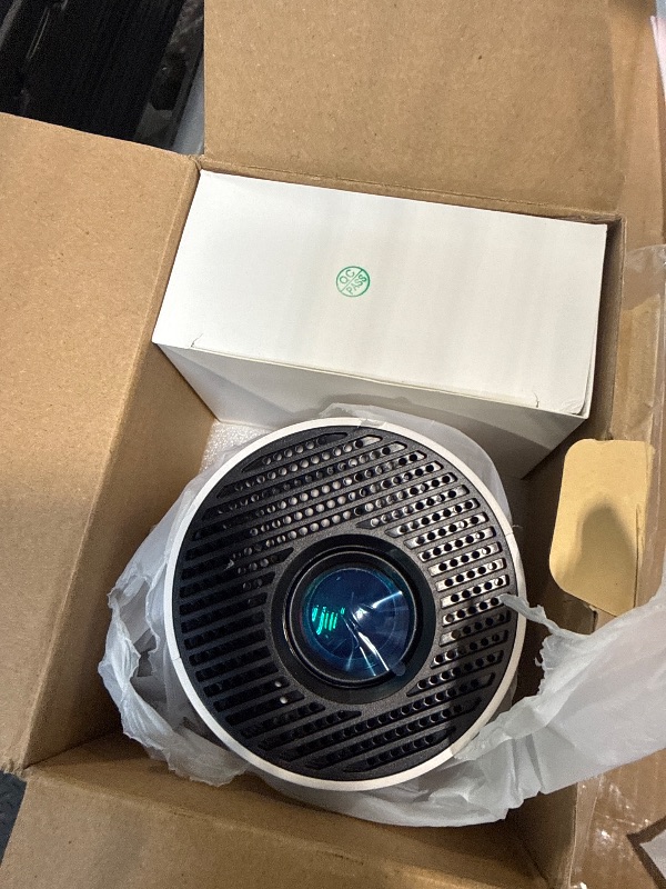 Photo 1 of [Built-in Apps & 2026 Upgraded] Mini Projector with WiFi 6 and Bluetooth 5.4 Support 4K 1080P Auto Keystone 180° Rotatable Projector Portable Compatibile with HDMI/TV Stick/Memory Stick/Laptop, White