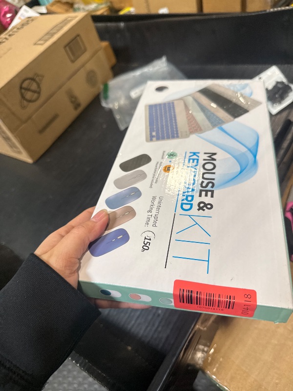 Photo 1 of ****FINAL SALE NOT RETURNS****Bluetooth Wireless Keyboard and Mouse Combo,Ultra-Slim Ergonomic Small Rechargeable Bluetooth Keyboard Mouse Set for Apple iPad iPhone Samsung Tablet Phone Android PC Computer Mac Smartphone(Pink)