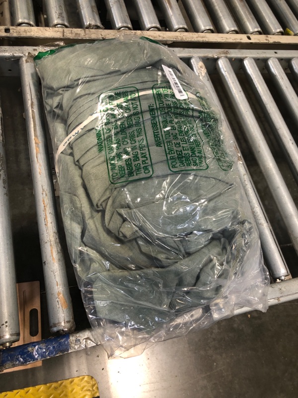 Photo 1 of ** VERY USED** MooMee Bedding Duvet Cover Set 100% Washed Cotton Linen Like Textured Breathable Durable Soft Comfy (Heathered Green, Palatial King/Oversized King 120"x98")