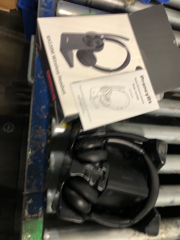 Photo 1 of (2025 Upgraded) Wireless Headset with Mic for Work, Bluetooth Headset with Noise Canceling Microphone with Dongle, Charging Base & Mic Mute, Wireless Headphones for Work from Home/PC/Computer