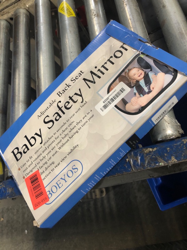 Photo 1 of ***MISSING PIECES, SELLING FOR PARTS, FINAL SALE***BOEYOS Baby Car Mirror, Safety Car Seat Mirror for Rear Facing Infant, Clear Wide View, 360°Rotation, Easily Observe the Baby Move, Secure, Shatterproof, Crash Tested and Certified (Black)***MISSING PIECE