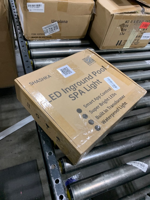 Photo 1 of SHASHKA Smart LED Pool Lights for Inground Pool, Wall Mounted, 54W 12V, 10 Inch, 50FT Cord, Remote & App Control, Underwater Swimming Pool Light Fixture for Large Wet Niches