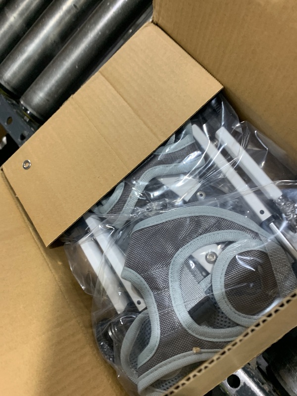 Photo 1 of LetPetRun Adjustable Dog Wheelchair for Back Legs Mobility Support Lightweight Pet Wheelchair for Disabled Hind Legs Walking Stable Dog Cart for Pets, XX-Small White