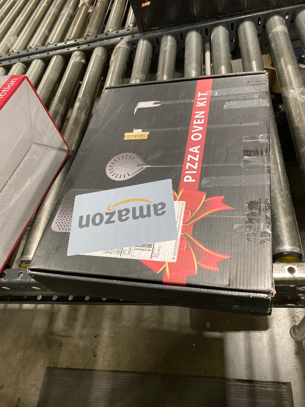 Photo 1 of 4 Piece Pizza Oven Kit, 9 Inch Pizza Turning Peel, 12 Inch Perforated Pizza Peel, Oven Brush and Ash Rake, Wood Fired Commercial Oven Accessoires for Home, Restaurant