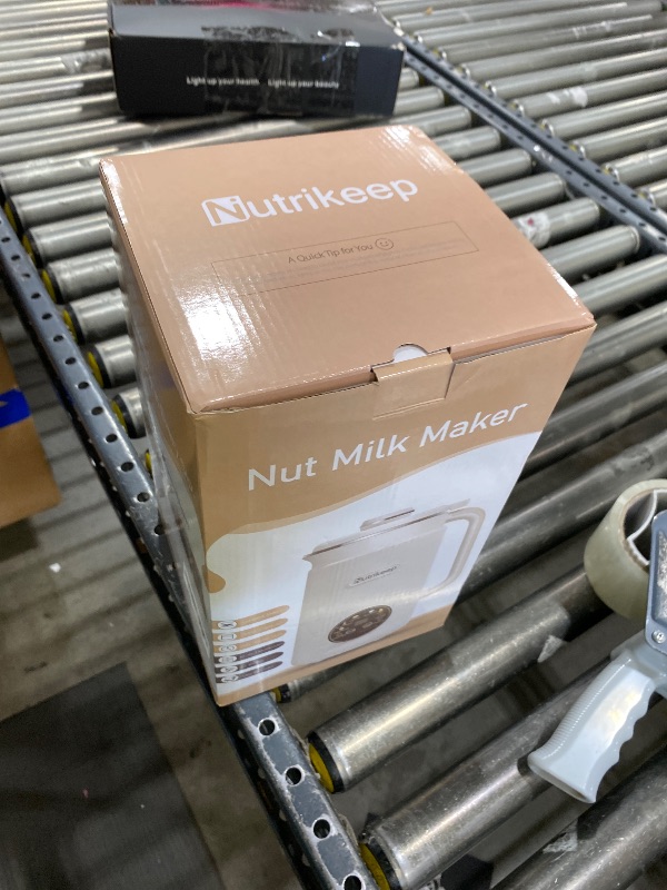 Photo 1 of Upgraded 10-in-1 Nut Milk Maker Machine with Stainless Steel Lid, 40oz Soy Milk Maker for Almond, Oat, Coconut, Juice, Plant Based Milk Maker Blender with 18H Delay/Keep Warm/Self Cleaning