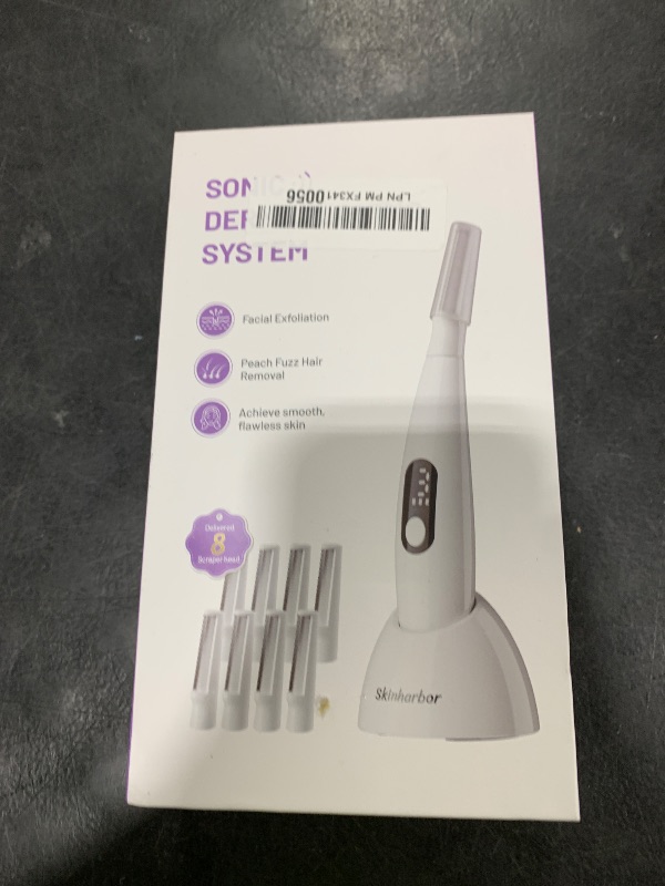 Photo 1 of Skinharbor Sonic Dermaplane Razor for Women Face,Women’S Facial Exfoliation & Peach Fuzz Hair Removal System,Anti-Aging–3 Speeds–8 Dermaplaning Blades–Rechargeable,Sonic Dermaplaning Tool