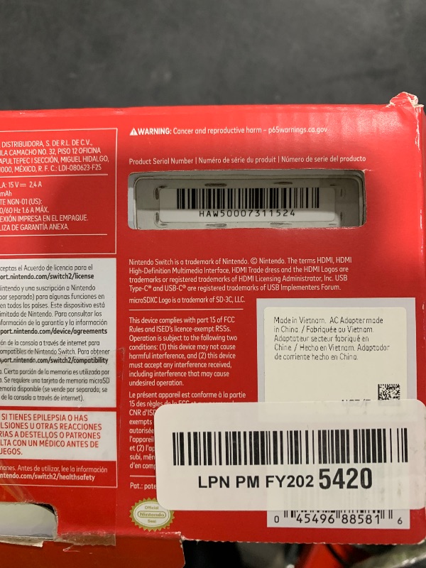 Photo 1 of Nintendo Switch 2 System