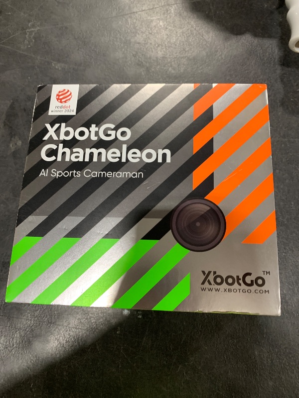 Photo 1 of XbotGo Chameleon AI Auto Sports Action Camera - 4K 60FPS Soccer Camera and Basketball Tracking Camera for Team Sports, Live Streaming, No Subscription, Works with iOS & Android (Lemon Green)