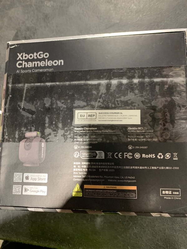 Photo 1 of XbotGo Chameleon AI Auto Sports Action Camera - 4K 60FPS Soccer Camera and Basketball Tracking Camera for Team Sports, Live Streaming, No Subscription, Works with iOS & Android (Lemon Green)