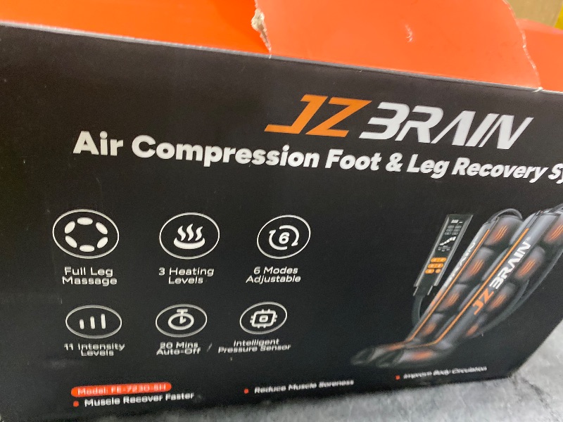 Photo 1 of JZBRAIN Air Compression Leg Recovery Boots : Sequential Full Leg Compression Massager System for Muscle Relaxation & Relief - 11 Intensity 6 Modes 3 Heat for Athletes & Gym (Medium)