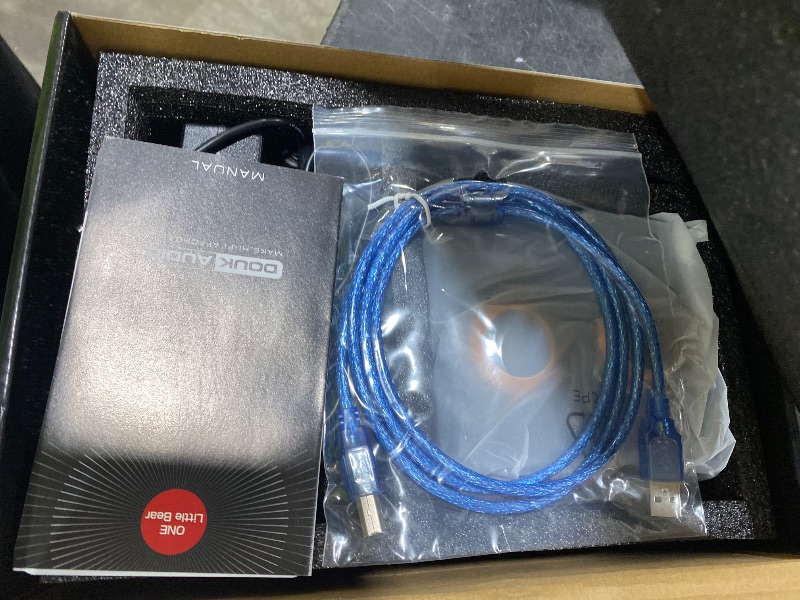 Photo 1 of Douk Audio ST-01 PRO 200W Bluetooth Amplifier, 2 Channel Vacuum Tube Power Amp with USB DAC/Coaxial Optical Inputs/VU Meter/Treble Bass Control for Home Theater/Stereo Speakers (Upgrade Version)