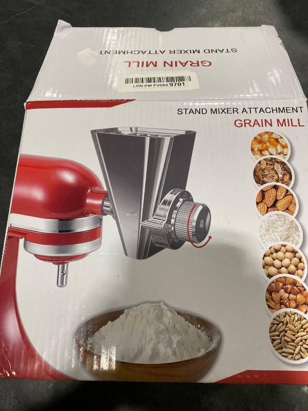 Photo 1 of Ezato 2026 Grain Mill Attachment for KitchenAid Stand Mixer, All Metal 9 Levels Flour Mill for KitchenAid, Fit for Grinding Wheat, Corn, Oats, Millet, Coffee Beans