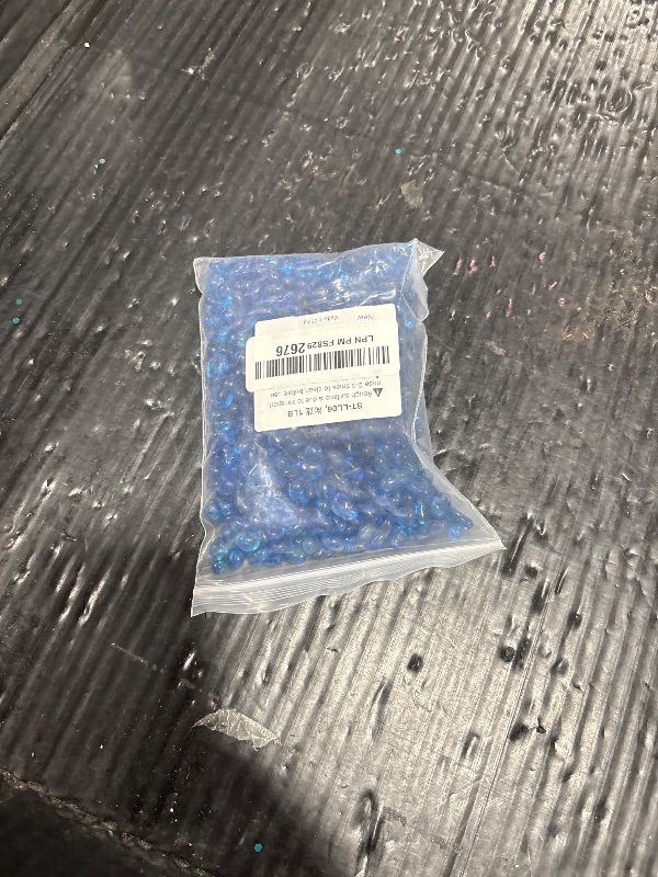 Photo 1 of 1 Lb (460 g) Lake-Blue Sea Glass Stones Irregular Rainbow Glass Pebble Decorative Rock Quartz Tumbled Gemstone Chips for Aquarium Decoration/Vase Filler/Jewelry Making/Handwork Craft/Gems Display