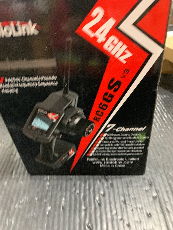 Photo 1 of Radiolink RC6GS V3 7 Channels RC Transmitter and Waterproof Gyro Receiver R7FG, 30 Models Storage 2.4Ghz Voltage Telemetry Surface Remote Radio Controller for RC Crawler, Drifting, Car and Boat