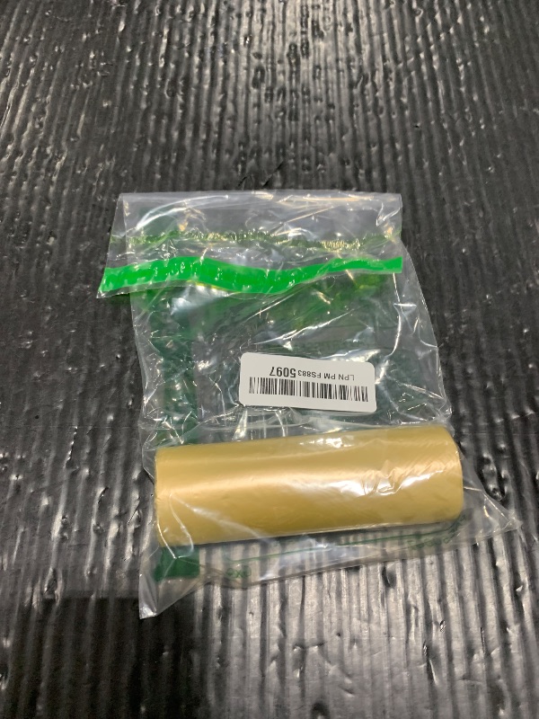 Photo 1 of 1 Rolls Small Trash Garbage Bags, 4 Gallon Strong Thin Material Disposable, Kitchen, Durable Plastic Trash Bags for Office Home Bedroom Garden Waste Bin, 100 Counts (Golden)