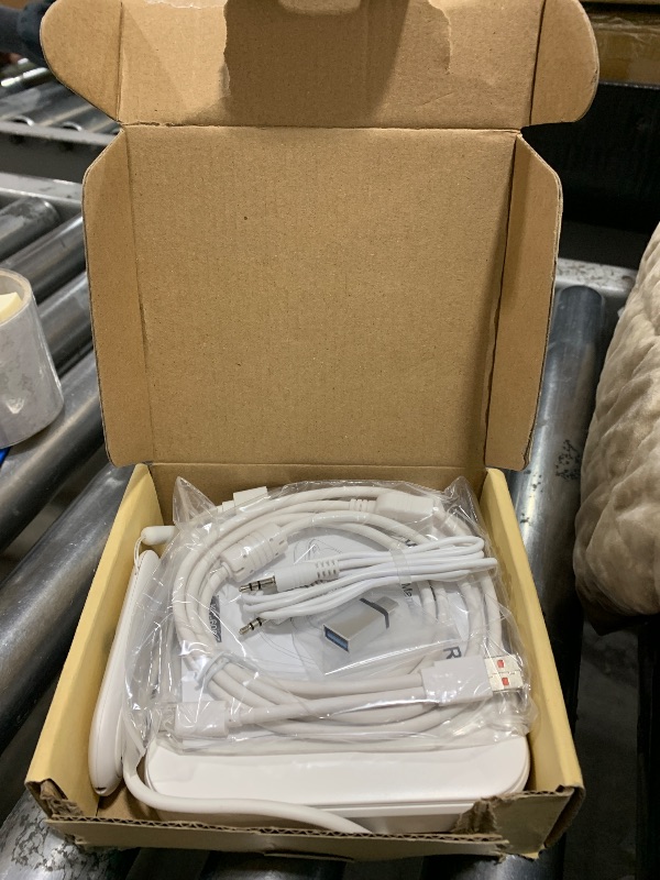 Photo 1 of ENVYCLOUD Portable Car CD Player with USB/AUX Port,External CD Player Compatible with Car Radio Stereo, Laptop, TV, Computer,Universal for Vehicle with Adapter, White