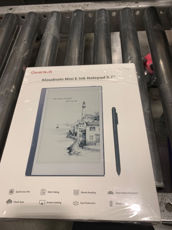 Photo 1 of Android E-Ink ePaper Tablet, Paperwhite eBook Reader Digital Notebook for Note Taking, Drawing Paper White Graphics Notepad with Stylus and Case, Cloud Sync and Screen Casting - Model Mini 9.7" Silver