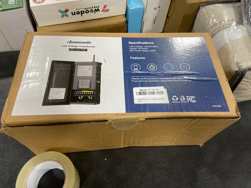 Photo 1 of DEWENWILS 300W Low Voltage Landscape Transformer WiFi with 3 Zones, Outdoor Landscape Lighting Transformer, 120V AC to 12/14V AC, Compatible with Alexa & Google Assistant, FCC Listed