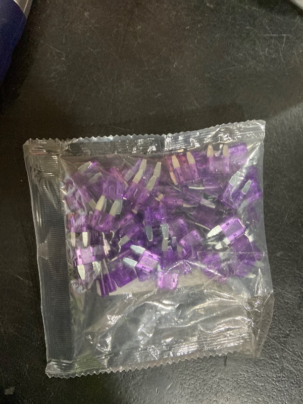 Photo 1 of 100 Pack Auto Fuses 3 AMP APM/ATM 32V Mini Blade Style Fuses 3A Short Circuit Protection Car Fuse (3 AMP)